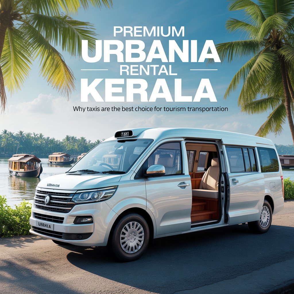 Premium Urbania rental taxi in Kerala offering spacious, comfortable, and luxury travel